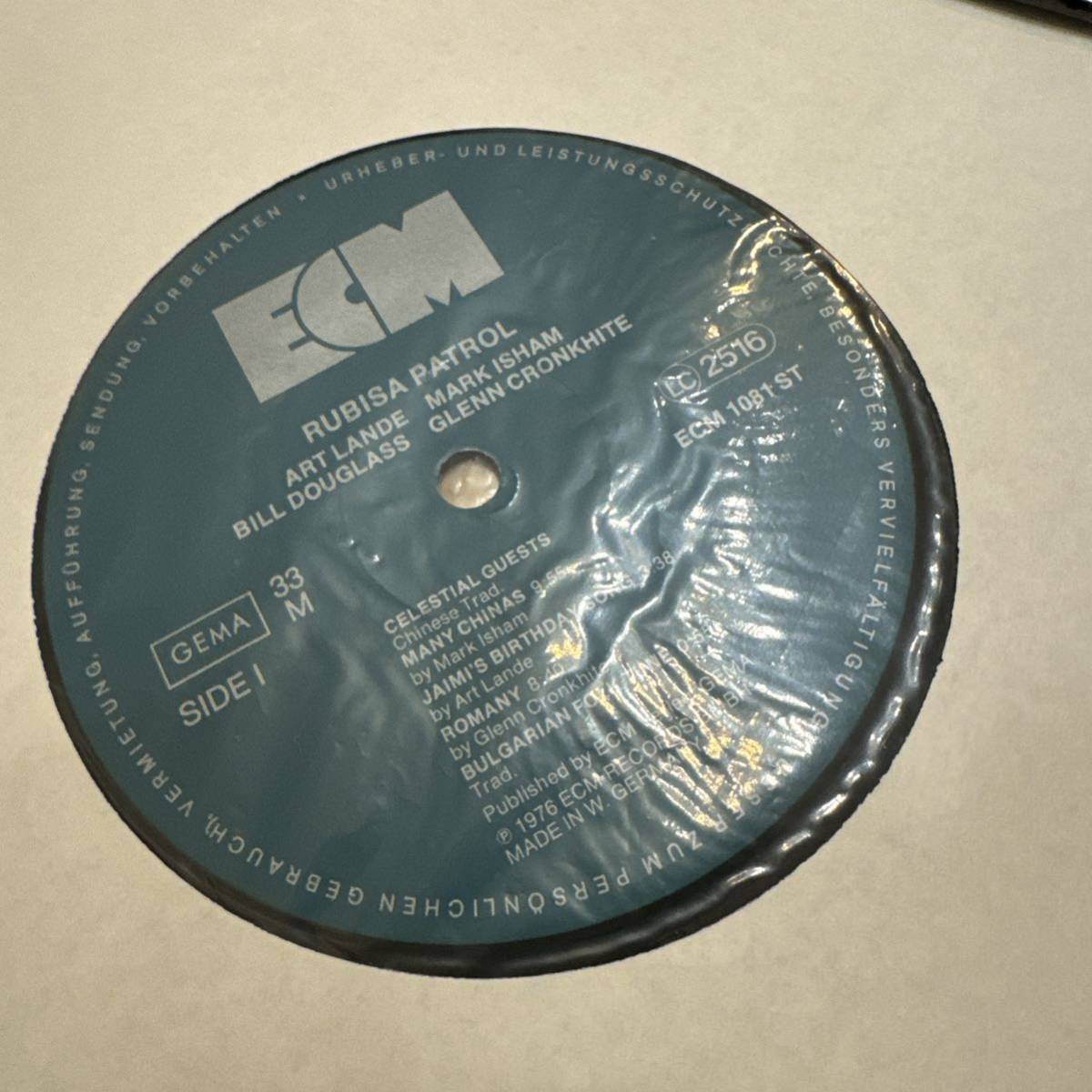 【LP US盤】 ART LANDE rubisa patrol アート・ランディ 1976年作 ECM1081 レコードの画像3