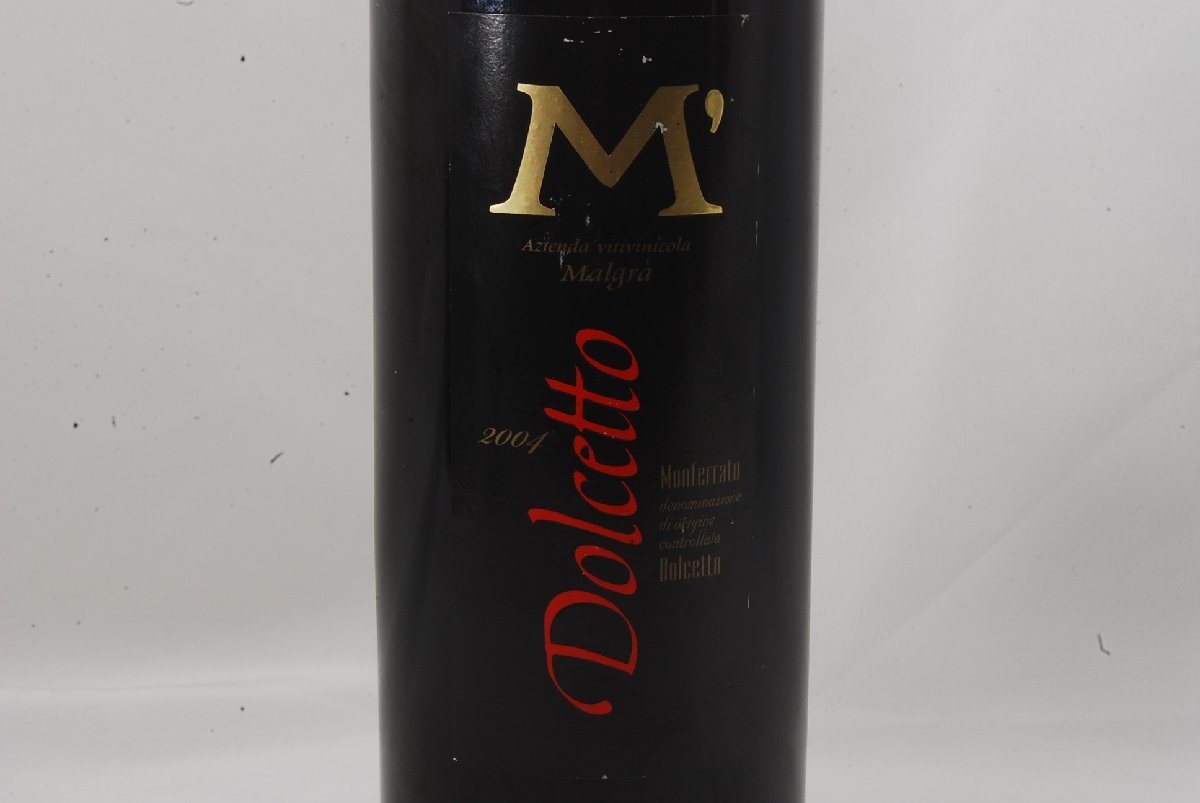 《未開栓》ワイン　M' Dolcetto 750ml　14% 　イタリア 　2004_画像2