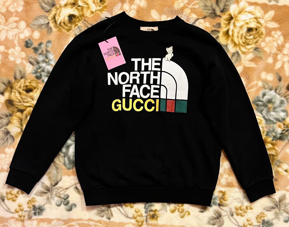 GUCCI  × THE NORTH FACE コットン　トレーナー イタリア製　Sサイズ　極美品