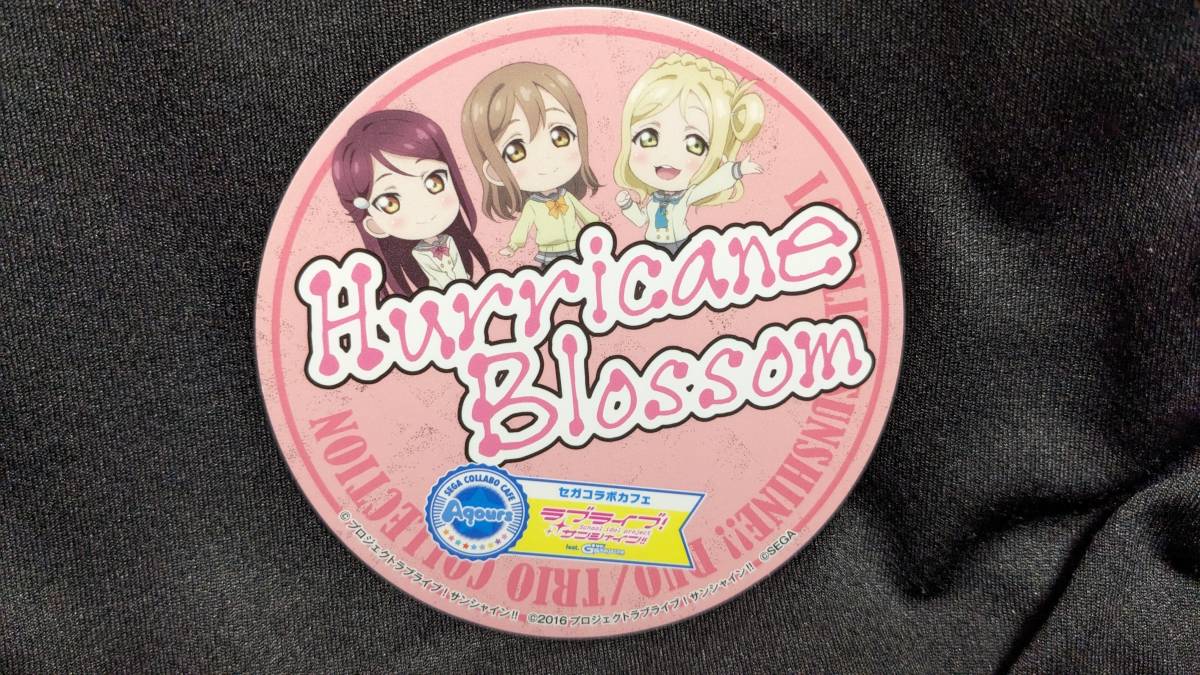 【送料無料】（入手困難品）コースター 桜内梨子 国木田花丸 小原鞠莉 （Hurricane Blossom） ラブライブサンシャイン Aqours_画像1