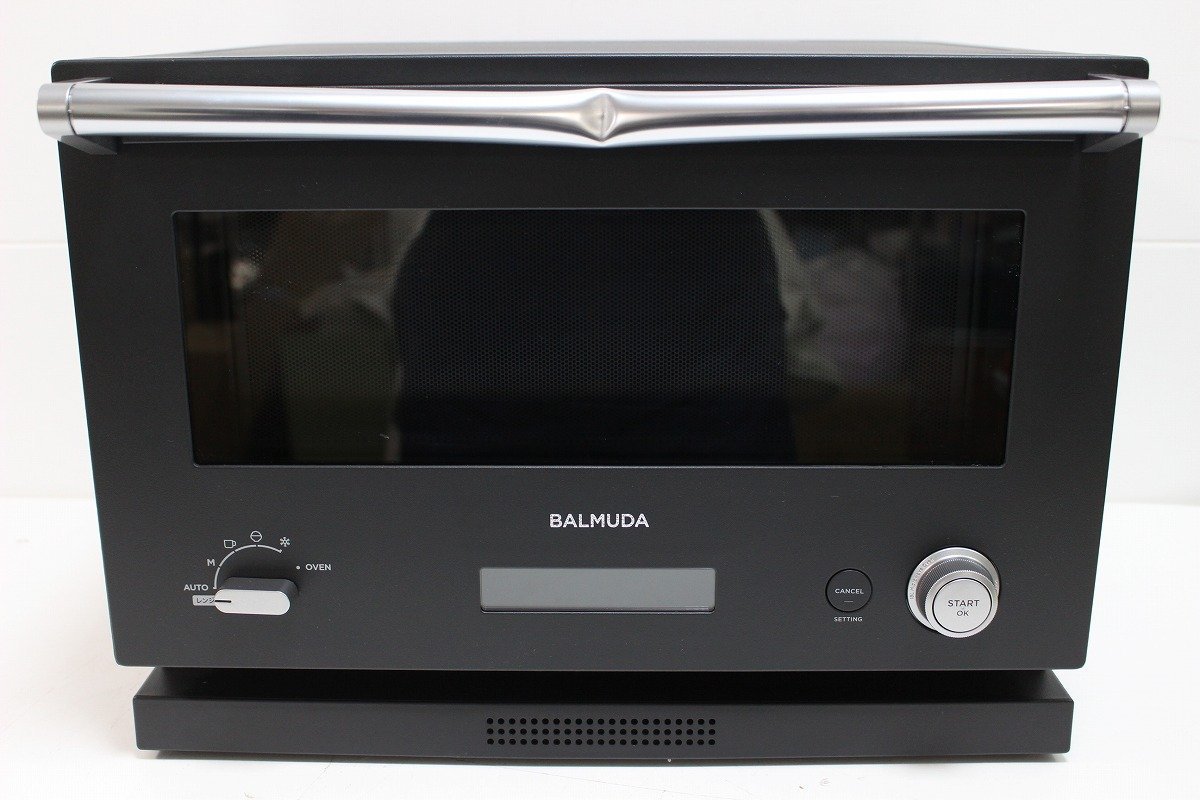 【未使用】 BALMUDA オーブンレンジ 電子レンジ バルミューダ K04A-BK 2023年製 ブラック 訳あり 12-F002X/1/160_画像1