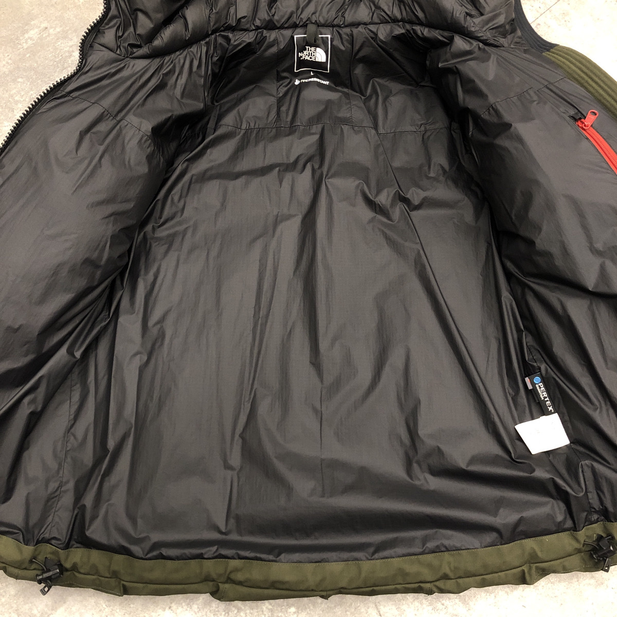 ★ THE NORTH FACE ザ ノース フェイス FIREFLY INSULATED PARKA ファイヤーフライ インサレーテッド パーカ カーキ 緑 L NY82231 104_画像4