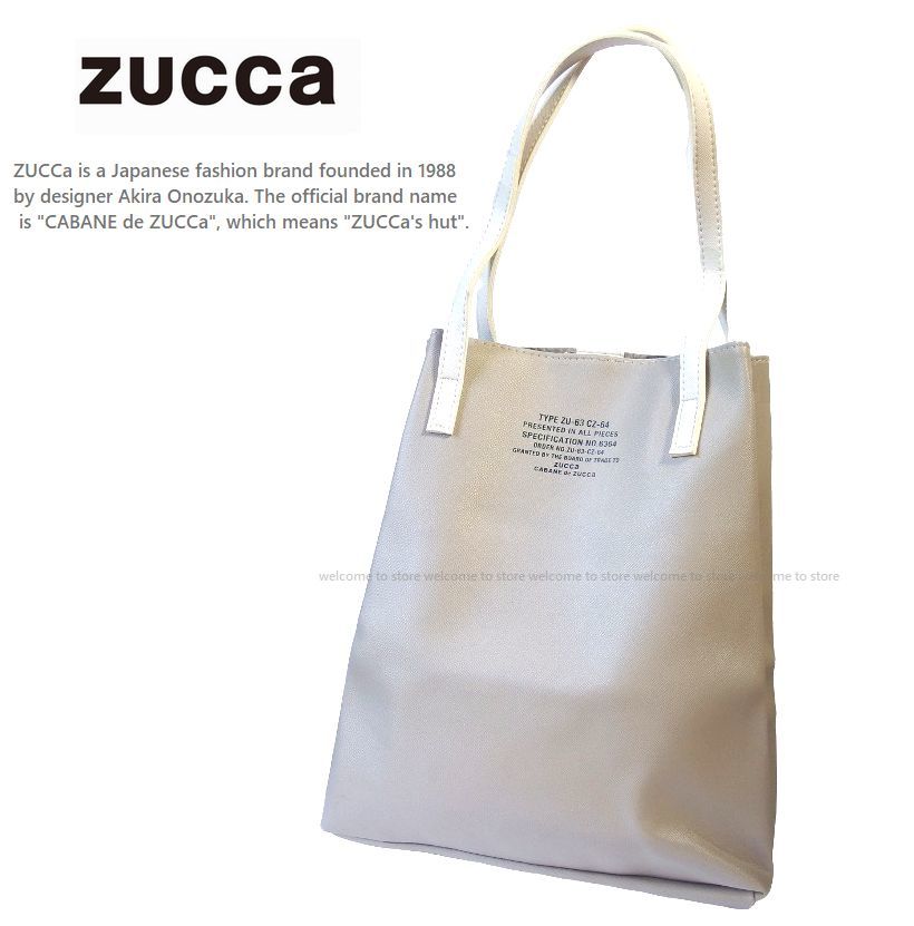 ■【新品・未使用品】 ZUCCa ズッカ レザー調ビッグトート ■_画像1