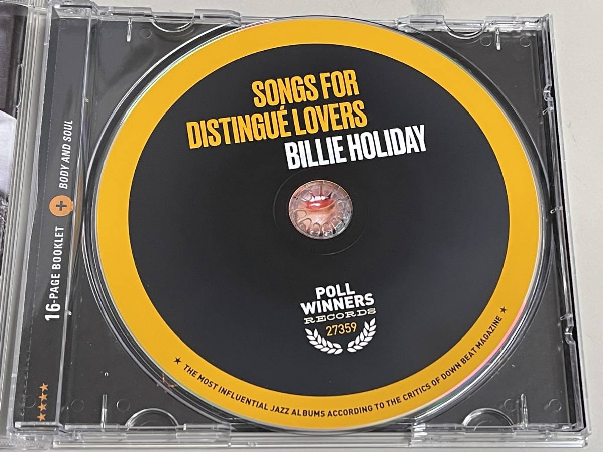 【ほぼ新品CD】songs for distingue lovers (body and soul)/billie holiday/ビリー・ホリデイ【日本盤】2LP in 1CDの画像7