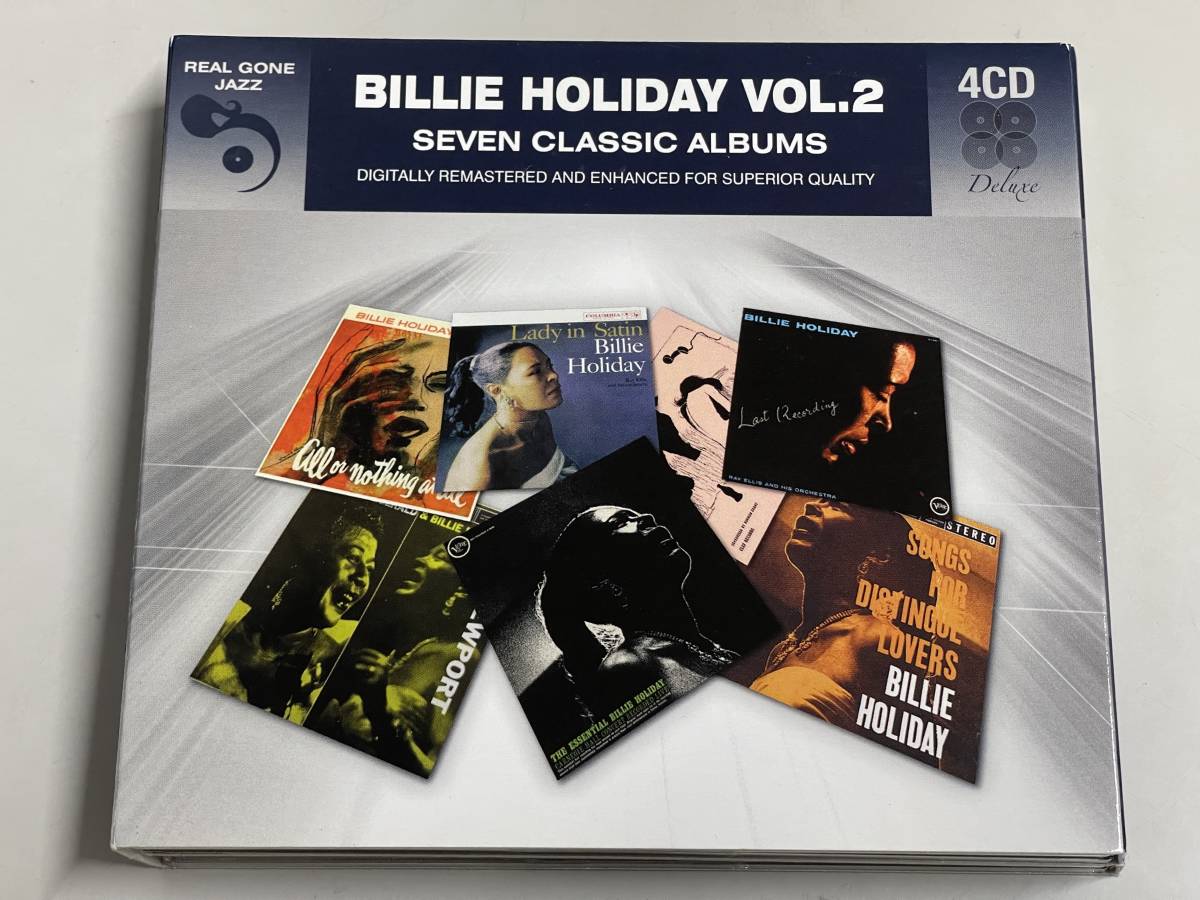 【美品CD4枚組】billie holiday vol.2 seven classic albums/ビリー・ホリデイ【輸入盤】7枚のオリジナル・アルバムを4CDにパッケージの画像1