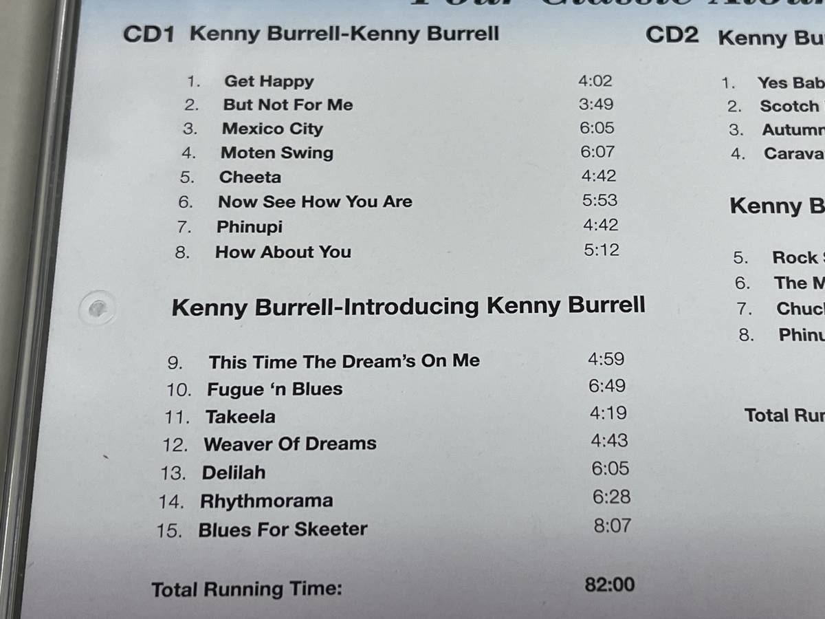 【ほぼ新品CD2枚組】four classic albums/kenny burrell/ケニー・バレル【輸入盤】jazz_画像9
