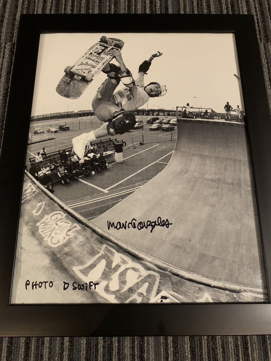 mark gonzales マークゴンザレス gonz Dave swift オリジナル写真作品　直筆サイン入り supreme シュプリーム box ステッカー　付き_画像2