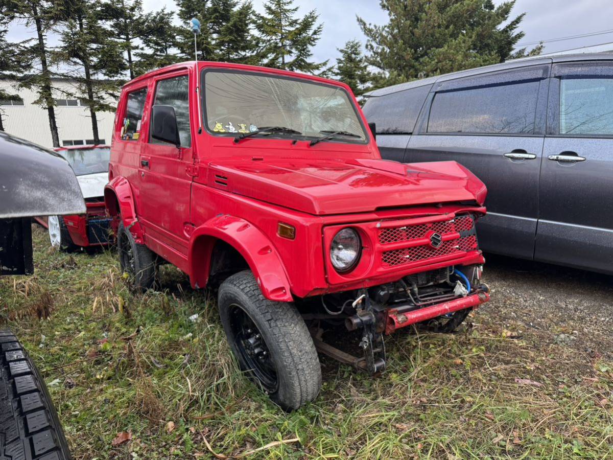 V-JA11 5型 平成7年車 ジムニー 書類付き 事故車 ターボ MT マニュアル エンジン実動 _画像5