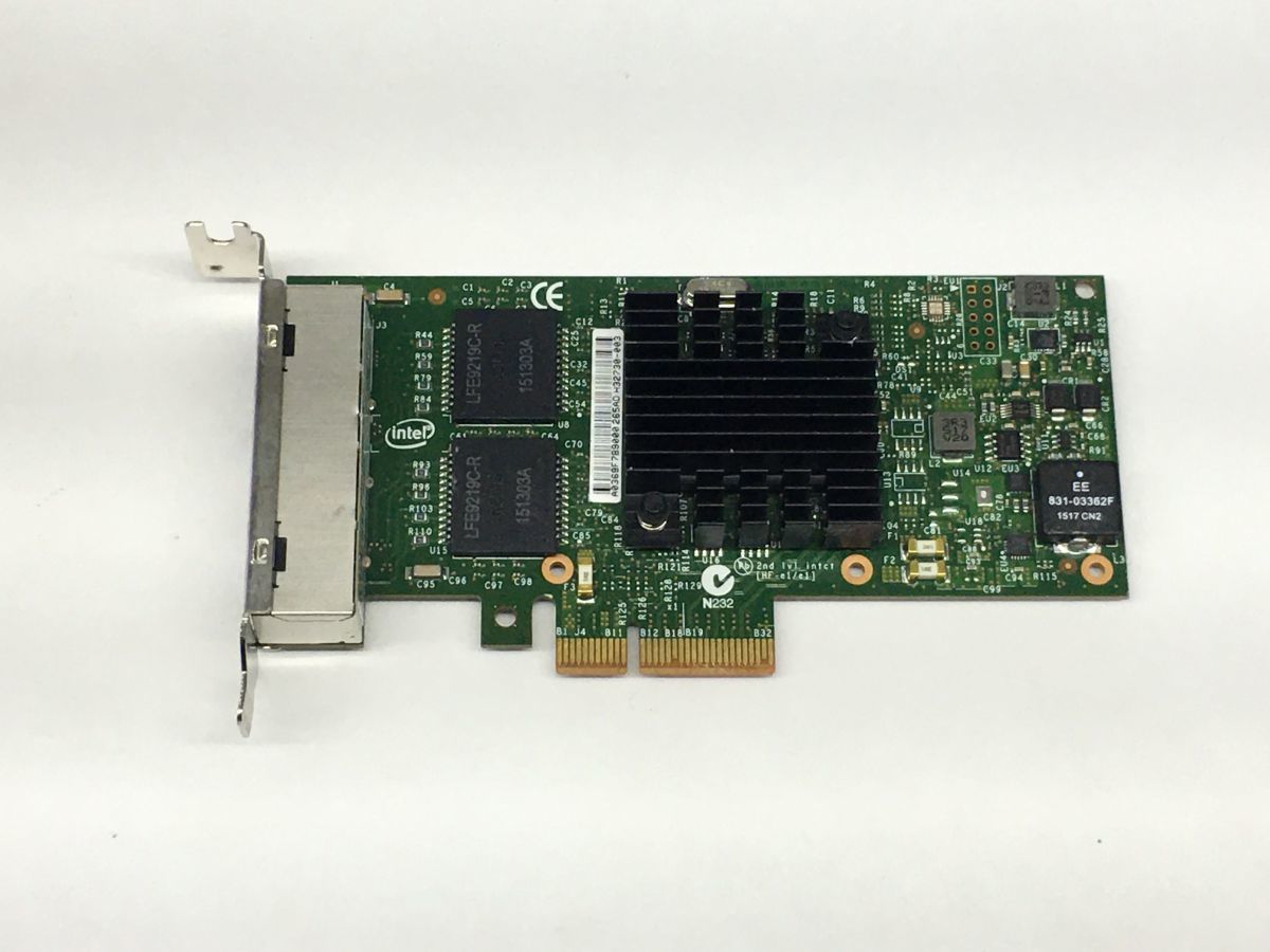 【即納/送料無料】 Intel I350-T4 Ethernet Server Adapter ロープロファイル 【中古パーツ/現状品】 (SV-I-191)_画像2