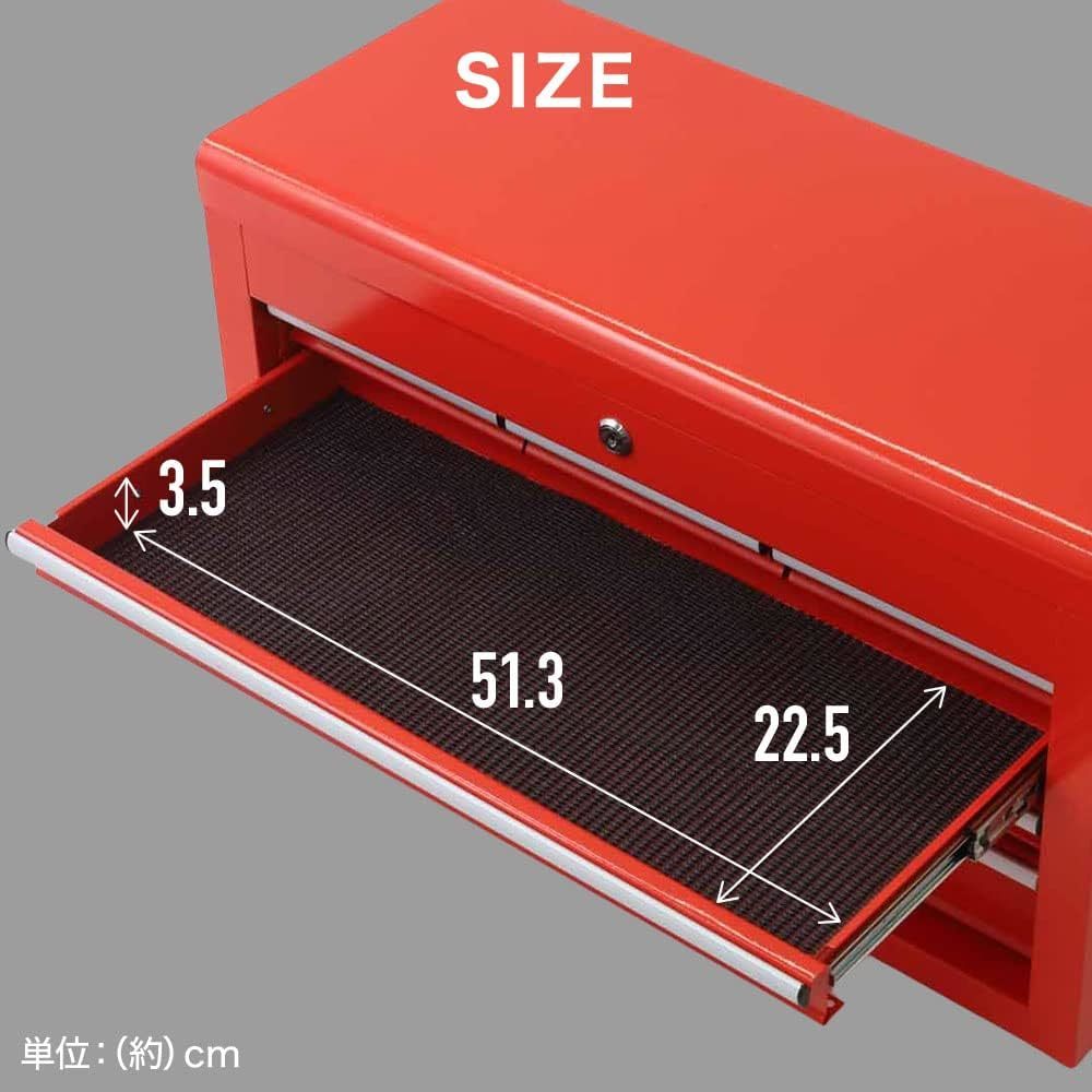  ツールボックス 【 大容量 4段 6引出し + TOP部 】 トップチェスト ツールチェスト ツールボックス キャビネット life_mart_画像5