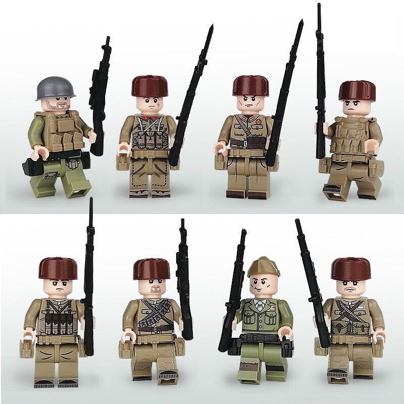 8体セット 軍人　　ブロック ミニフィグ レゴ LEGO 互換 ミニフィギュア　eh_画像1