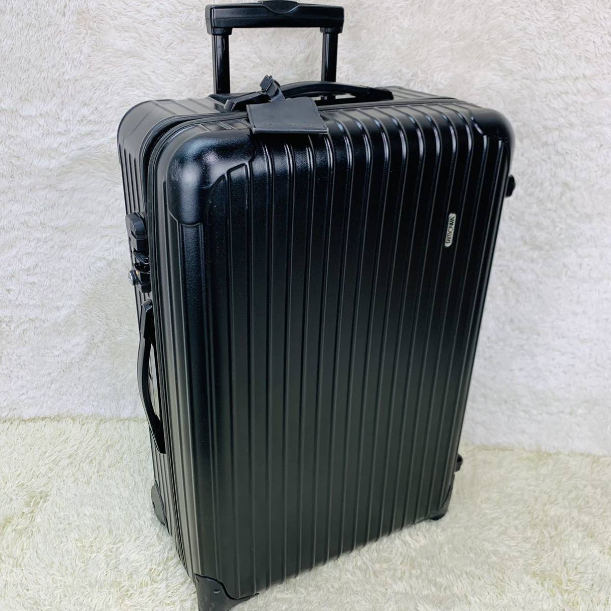 タグ付き【極美品】RIMOWA リモワ SALSA サルサ 63L TSAロック 2輪 マットブラック 黒 超軽量 スーツ ケース キャリー バッグ ビジネス_画像1