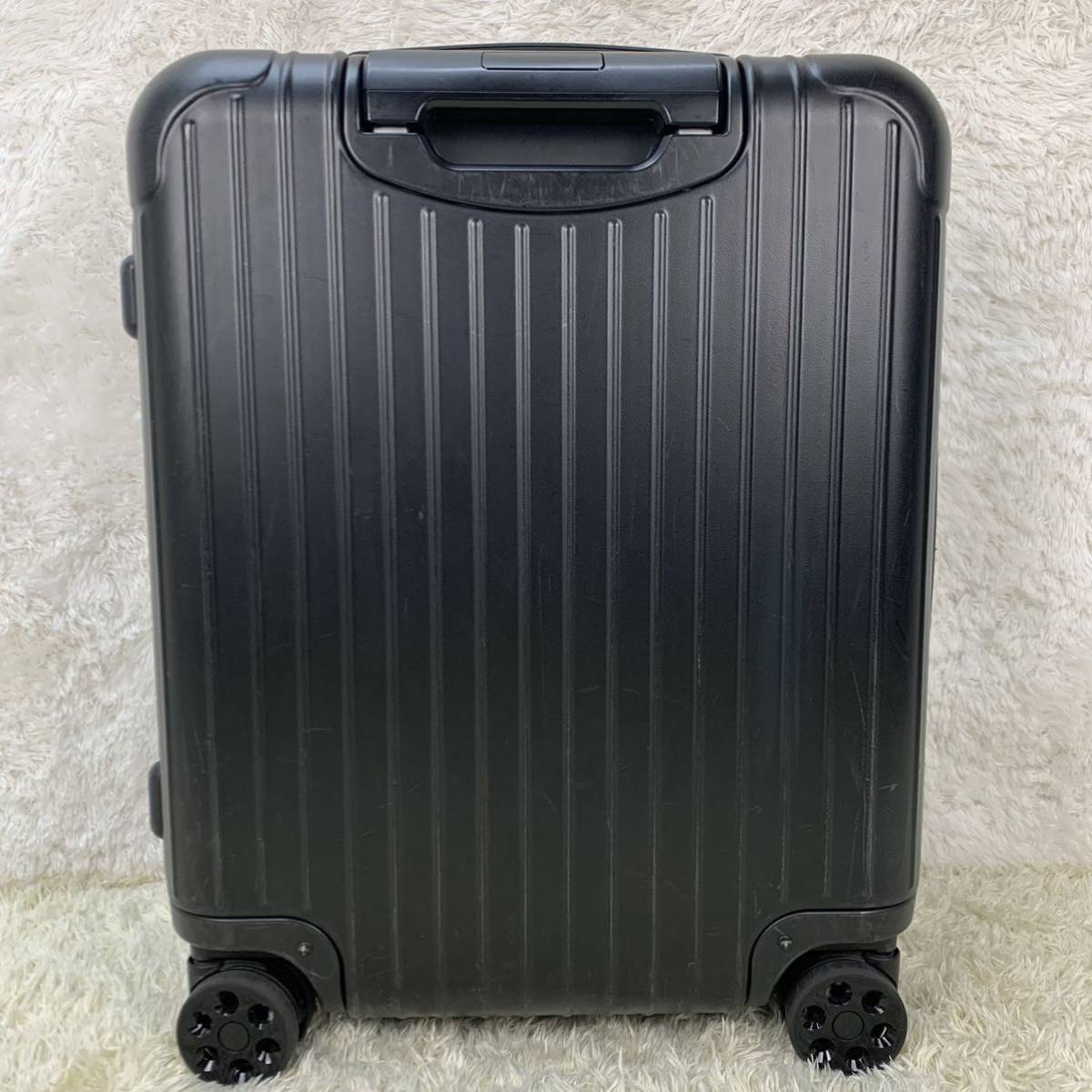 【現行】RIMOWA リモワ ESSENTIAL エッセンシャル SLEEVE スリーブ CABIN キャビン PLUS プラス 46L マットブラック 黒 4輪 MW TSAロック_画像4