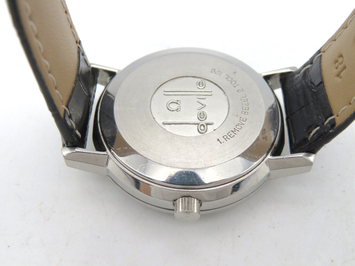 1円◆稼働◆　オメガ　　デビル　ネイビー　自動巻き　ユニセックス　腕時計　　K680_画像5