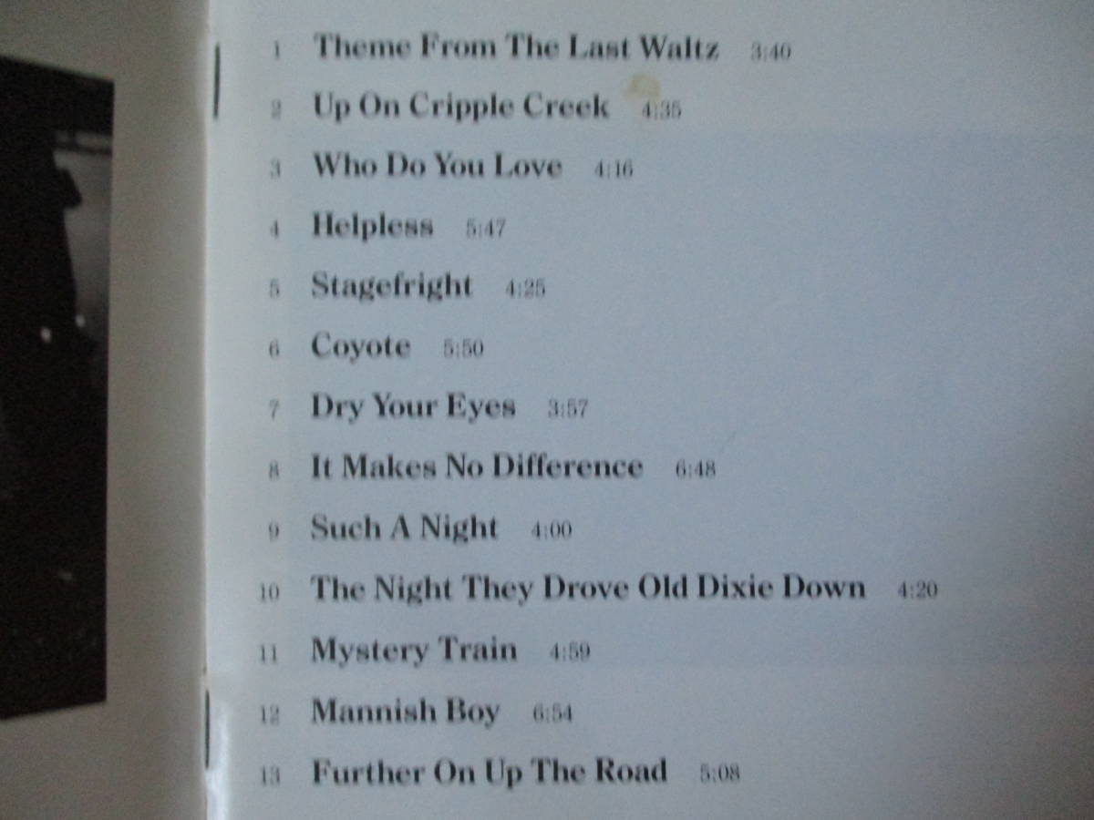 THE BAND The Last Waltz ‘88(original ’78) 国内帯付初回盤 55XD-930～1 ライヴ 2枚組 全３０曲 Bob Dylan/Eric Clapton/Ringo Starr_画像3