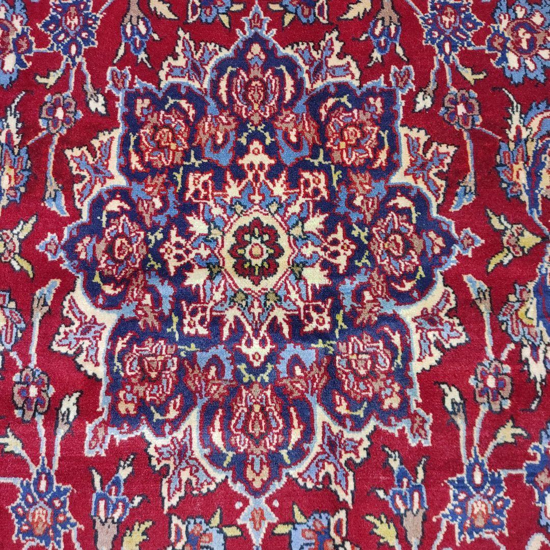 ペルシャ絨毯 330x200 手織り No.A465 美術品 カーシャーン産 クリーニング済み persia carpet_画像3