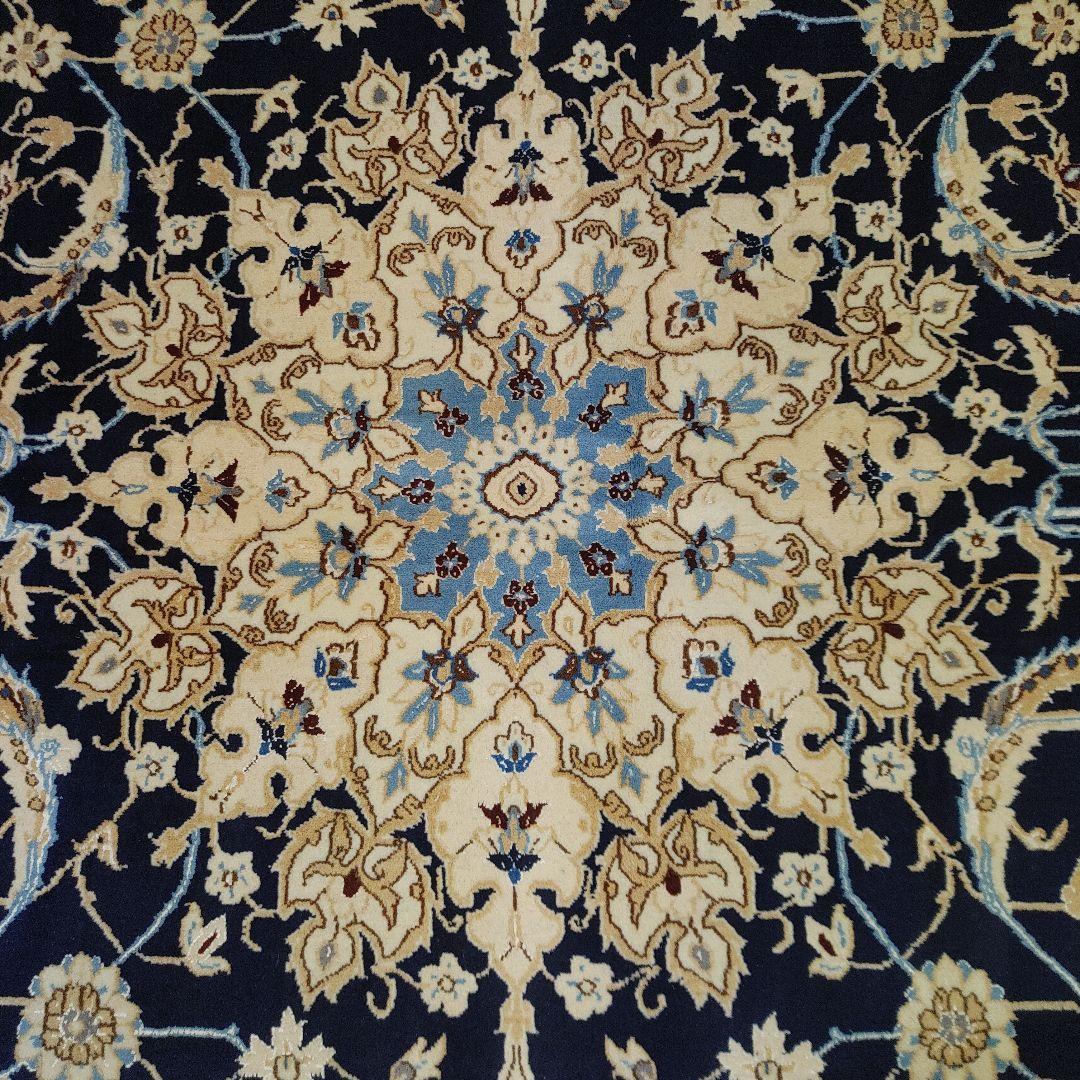 ペルシャ 絨毯 No.p352 手織り 美術品　 ナイン産　315x201cm クリーニング済み Persia Naein_画像4
