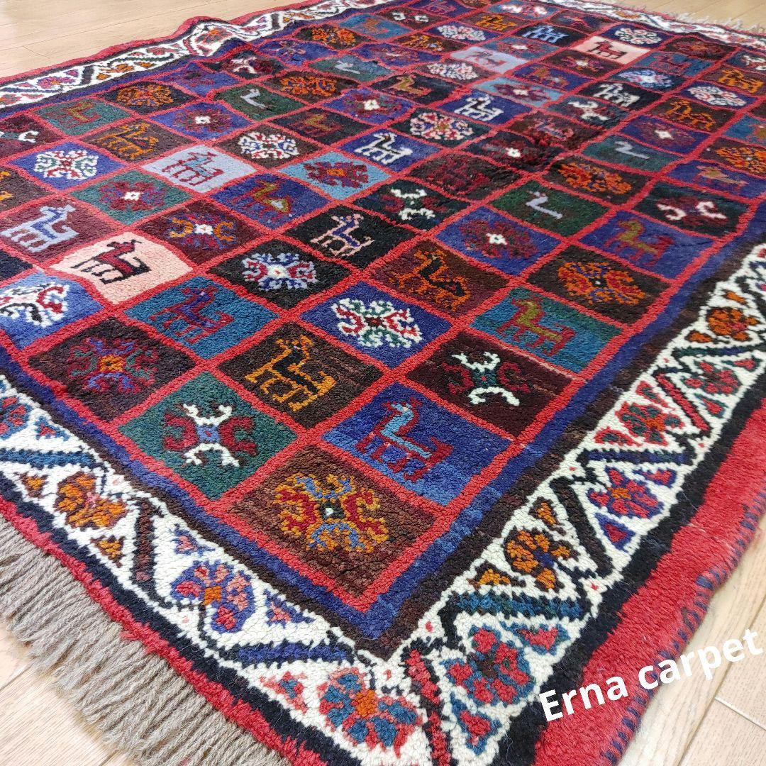 ペルシャ絨毯 No.AD510 シ-ラーズ産 155x115 cm クリーニング済 ペルシャ絨毯 No.AD510 シ-ラーズ産 155x115 cm クリーニング済