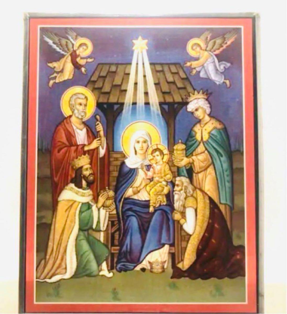 グラスマスターズ社 「monastery icons」ステンドグラス　マリア
