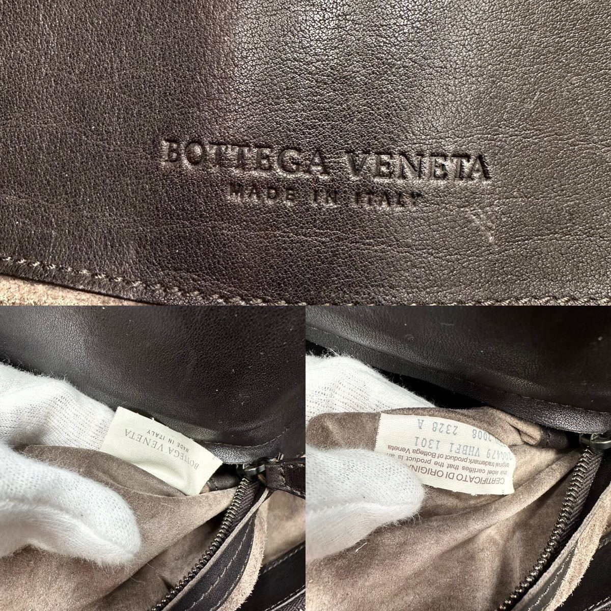 1円■極美品/A4◎■ ボッテガヴェネタ BOTTEGA VENETA メンズ イントレチャート トートバッグ ビジネスバッグ レザー 本革 通勤 肩掛け◎_画像10