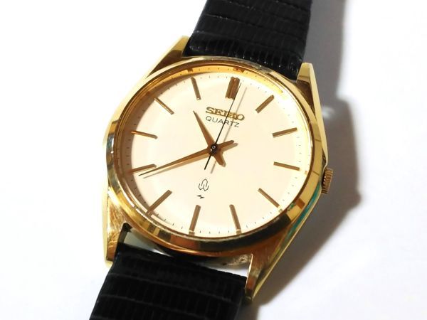 【Sh1】SEIKO/セイコー◇71Quartz/7121-8000/YGV010/亀戸71系◇1979年製♂3針クオーツ/薄型/ゴールド_画像1