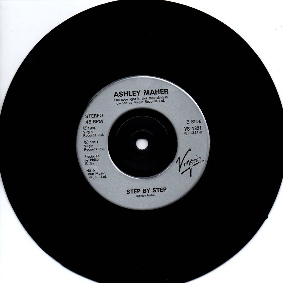 Ashley Maher 「Dreaming Re-dreaming/ Step By Step」英国盤EPレコード_画像3