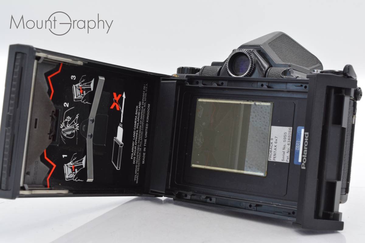 ★特別特価★ ペンタックス PENTAX 6x7 Polaroid製フィルムバック、ボディキャップ付属 #tk1901_画像5