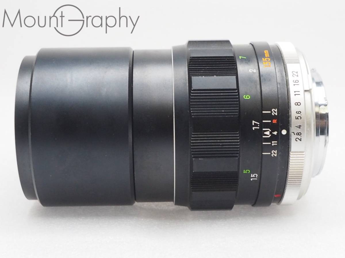 ★良品★ MINOLTA ミノルタ MC TELE ROKKOR-PF 135mm 2.8 ★完動品★同梱可 前キャップ付 #i5016_画像5