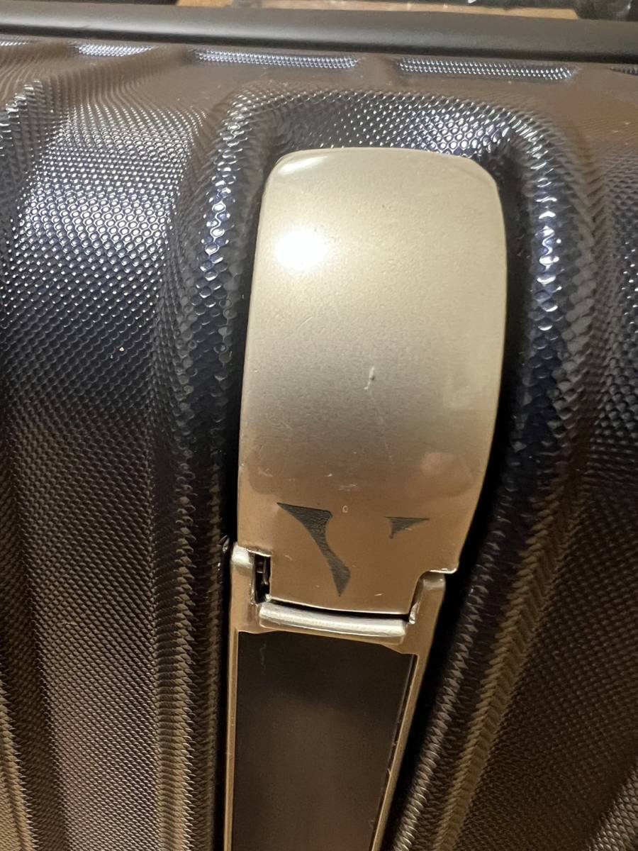  with translation suitcase Carry case carry bag navy TSA dial lock key none M size 4-7. light weight double caster 