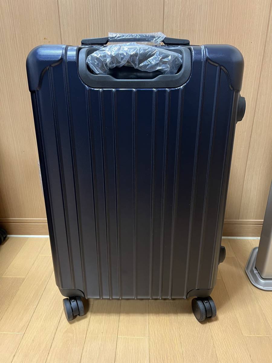  with translation suitcase Carry case carry bag navy TSA dial lock key none M size 4-7. light weight double caster 