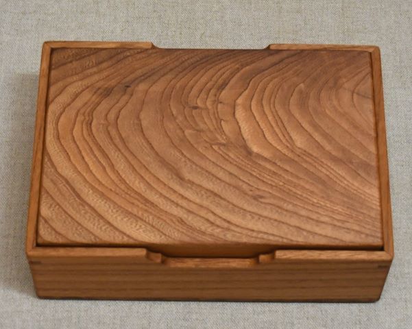 欅無垢・手作りの硯箱。文庫。新品。_画像9