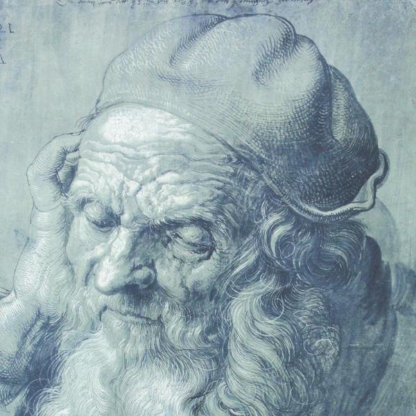 【真作】【WISH】アルブレヒト・デューラー Albrecht Durer レフグラフ 6号大 老人像 　　〇1471-1528ドイツ最高峰の画家 #23122020_画像4