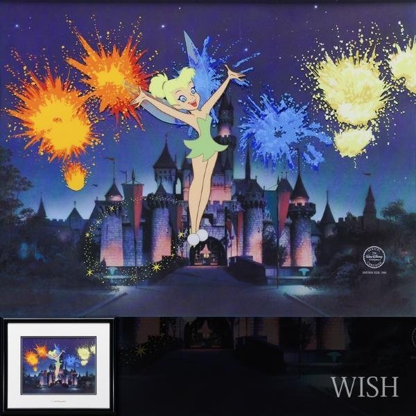 【真作】【WISH】ウォルト・ディズニー Walt Disney セリグラフセル画 限定3500部 ◆ピーターパン ティンカーベル #23122802_画像1