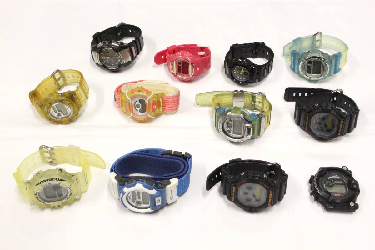 【CASIO カシオ】 G-SHOCK ジーショック Baby-G ベビーG 大量まとめ売り 12点セット メンズ レディース 腕時計 _画像1