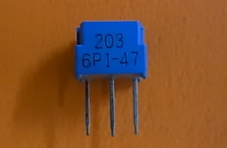 GF063P1 B203 20KΩ 10個 東京コスモス電機 単回転型サーメットトリマ(半固定抵抗)　 BOX28-196_画像2