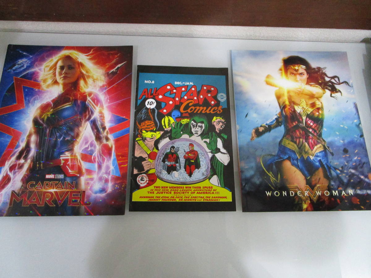 映画パンフレット 3冊セット ワンダーウーマン キャプテンマーベル ALL STAR Comics WONDER WOMAN CAPTAIN MARVEL_画像1