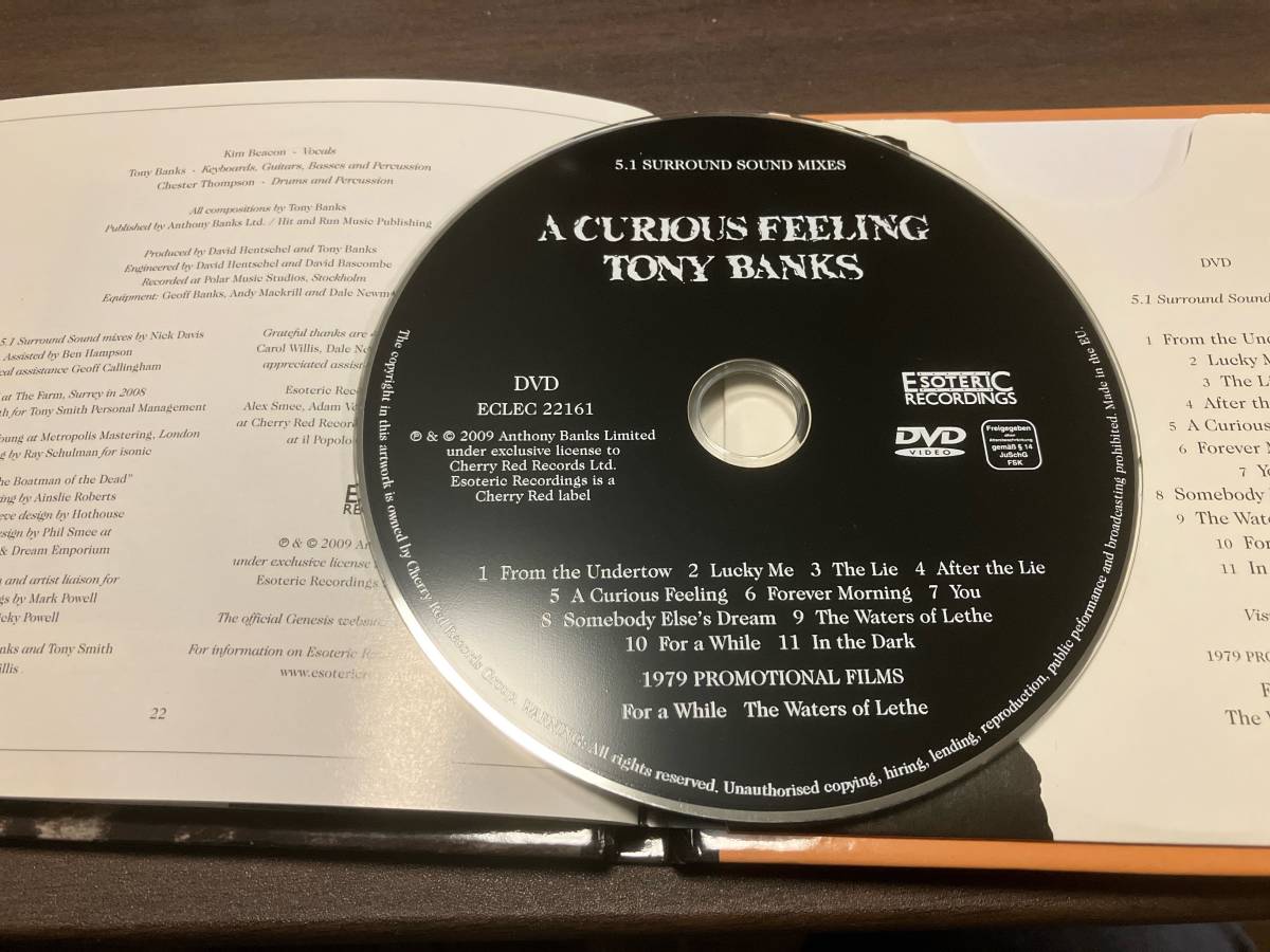 A Curious Feeling: ［CD+DVD］トニー・バンクス　GENESIS tony banks プログレ_画像7