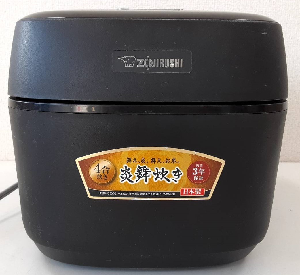 【LK27】NW-ES07 ZOJIRUSHI 象印 圧力 IH 炊飯器 炊飯ジャー 4合炊き 2019年製 通電確認済み 動作品_画像3