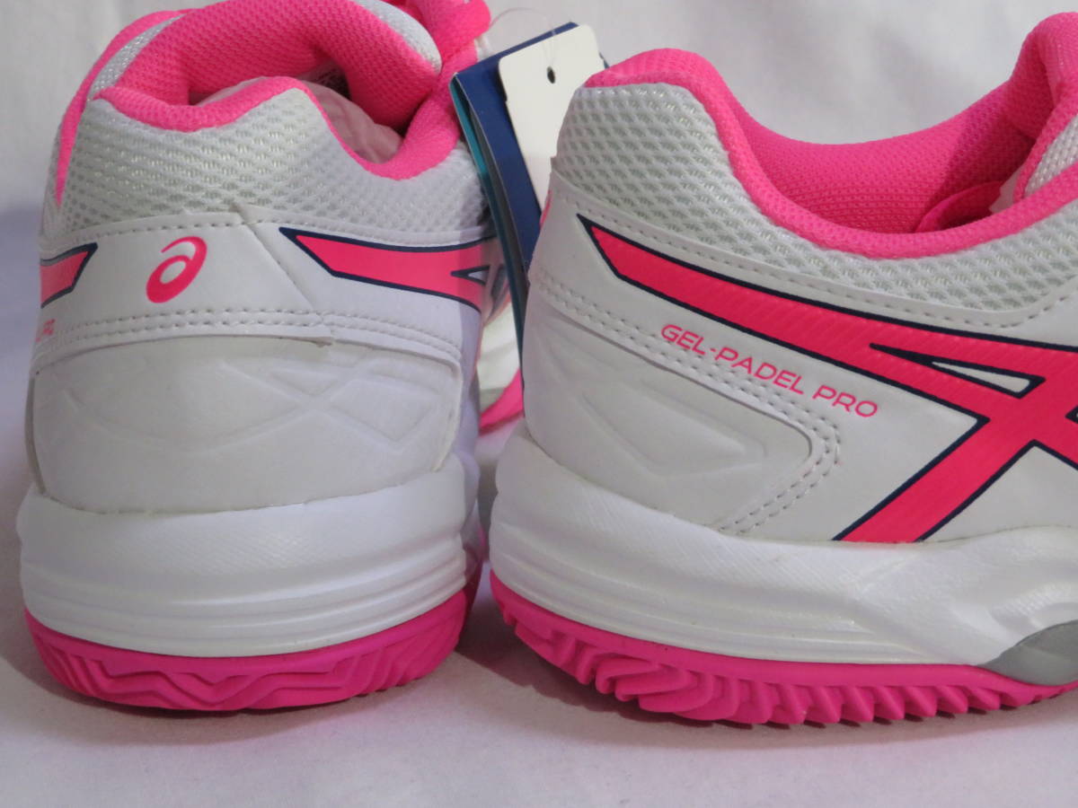 170　アシックス　ASICS GEL PADEL PRO 3 SG　白ピンク23.0_画像4