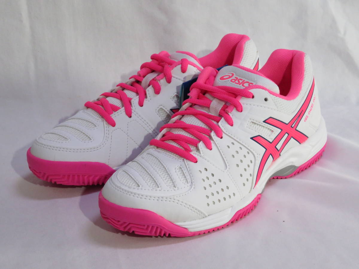 170　アシックス　ASICS GEL PADEL PRO 3 SG　白ピンク23.0_画像1