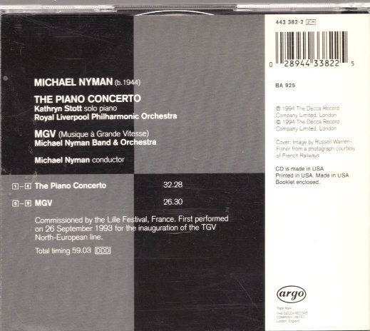 b186 MYMAN:ピアノ協奏曲　/ NYMAN(2CD)_画像2