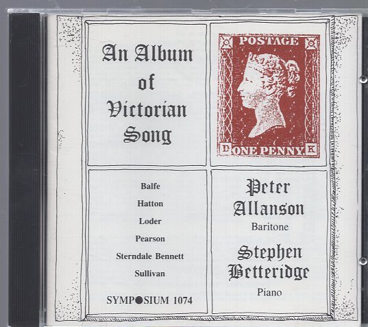 An Album of Victorian Song Volume 1 PETER ALLANSON STEPHEN BETTERIDGE_画像1