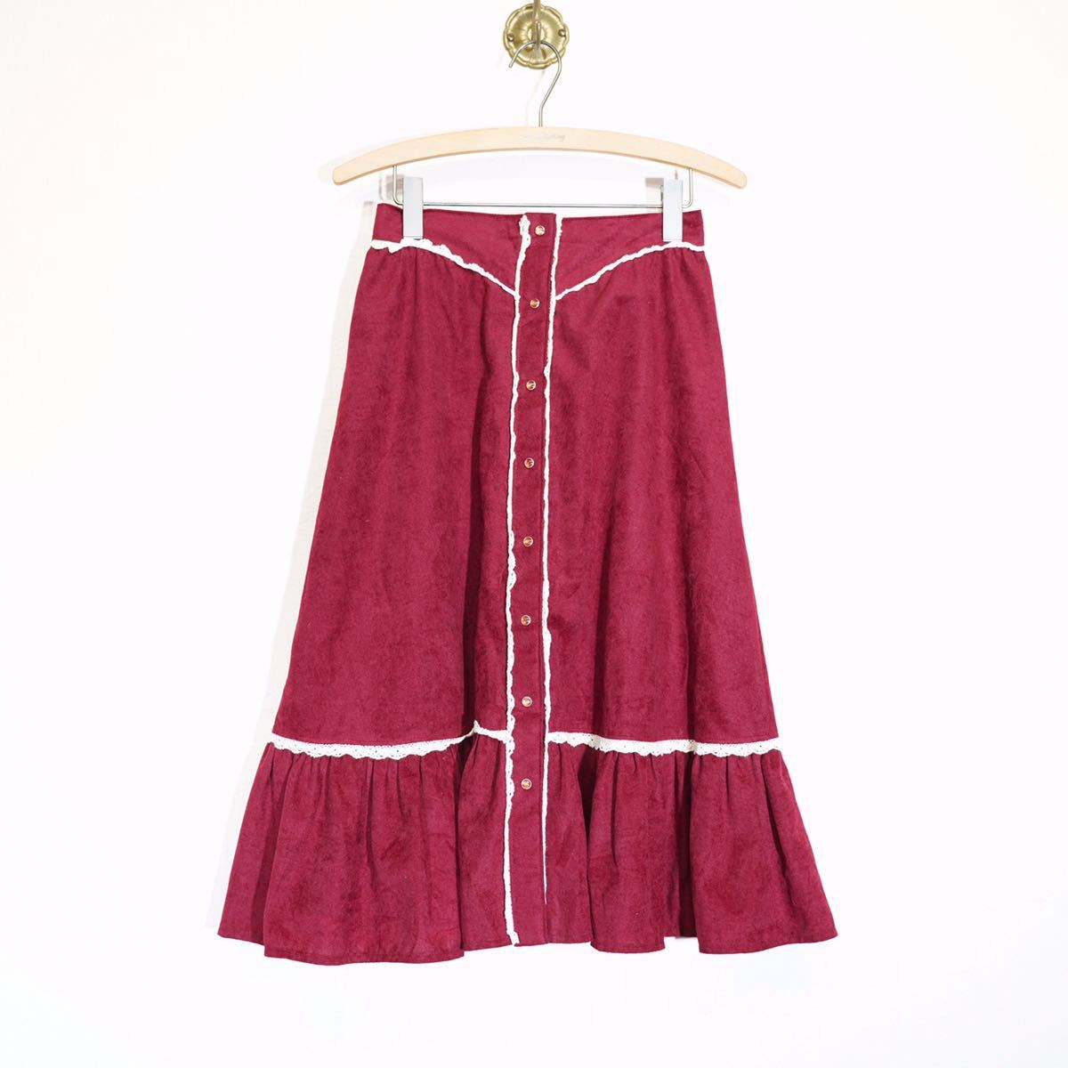 70's USA VINTAGE Miss Rodeo America FAKE SUEDE WESTERN DESIGN SKIRT/70年代アメリカ古着フェイクスウェードウェスタンデザインスカート_画像4