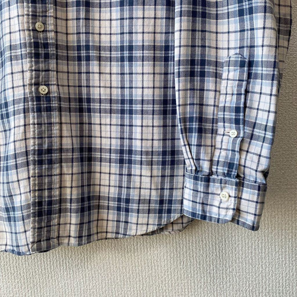 Ralph Lauren クラシックフィット チェック ボタンダウン シャツ XL ラルフローレン 長袖 BD_画像5