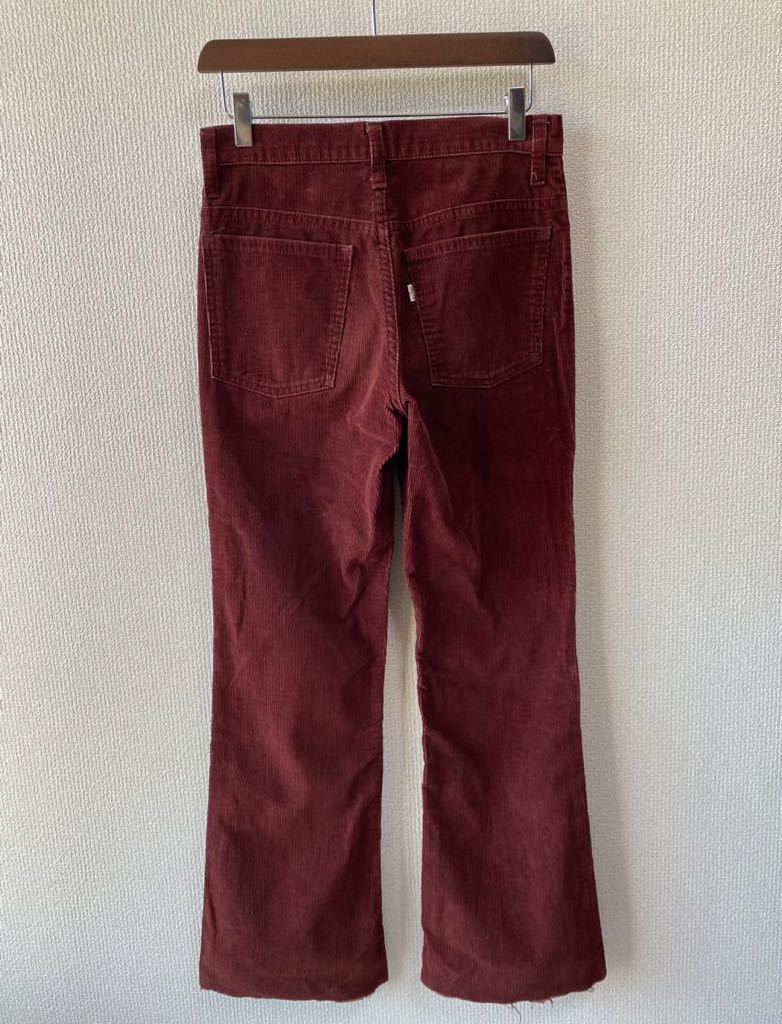 70s Levis 646 コーデュロイ パンツ W29 ビンテージ リーバイス フレア_画像2