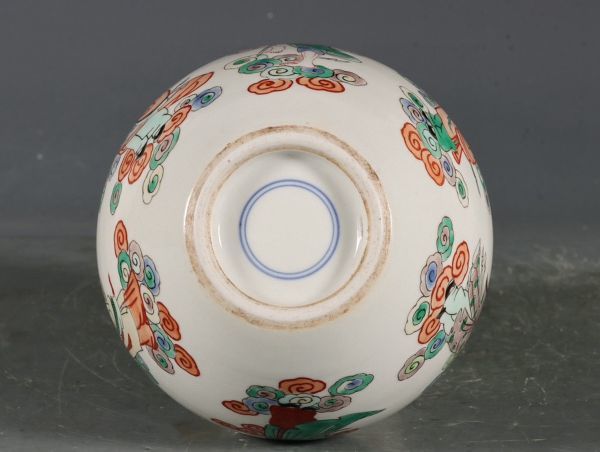 【瓏】陶磁器 五彩人物八仙葫蘆瓶 清代 染付 置物擺件 古賞物 中国古美術 蔵出_画像9