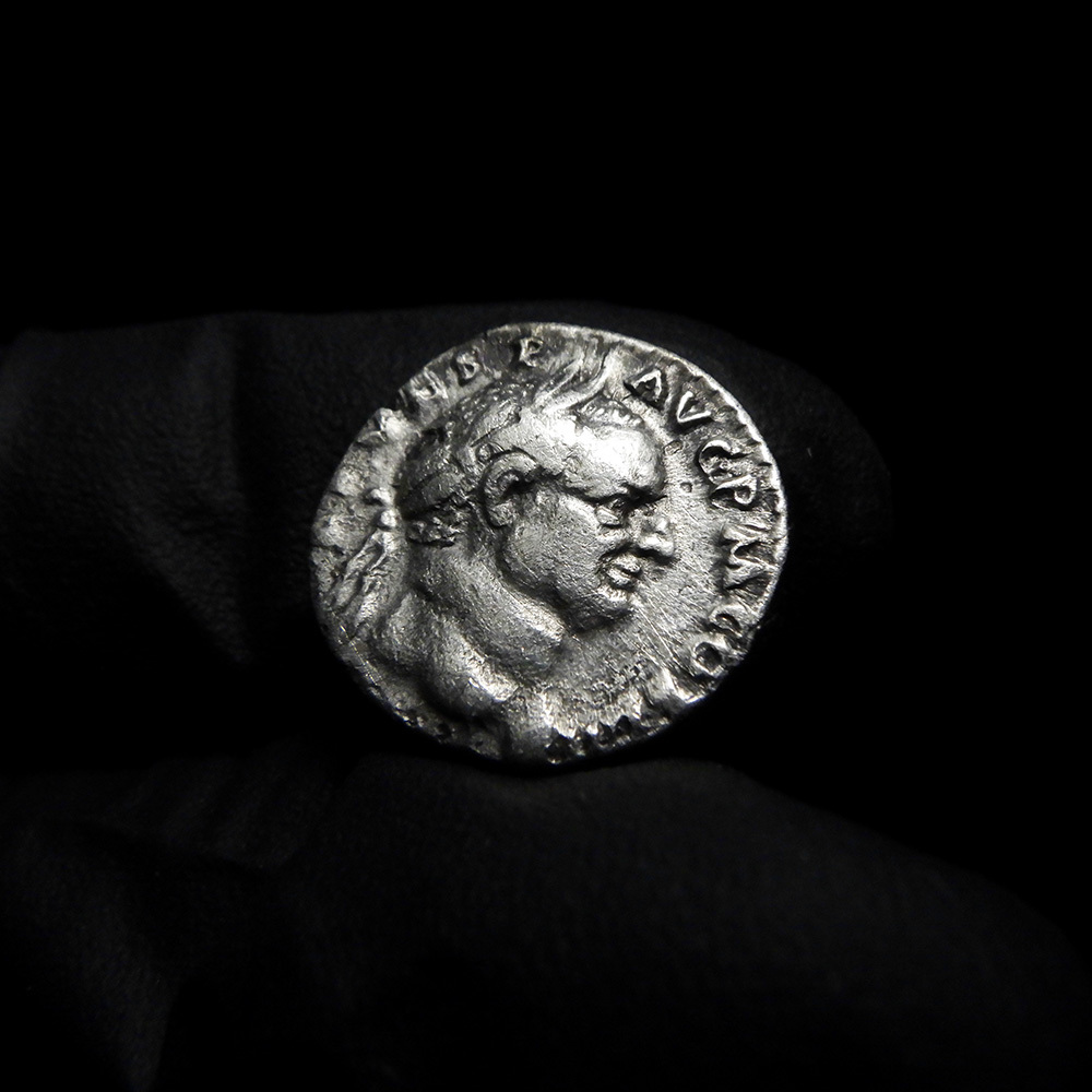 【古代ローマコイン】Vespasian（ウェスパシアヌス）クリーニング済 シルバーコイン 銀貨 デナリウス(kfNe3aW9VF)_画像3