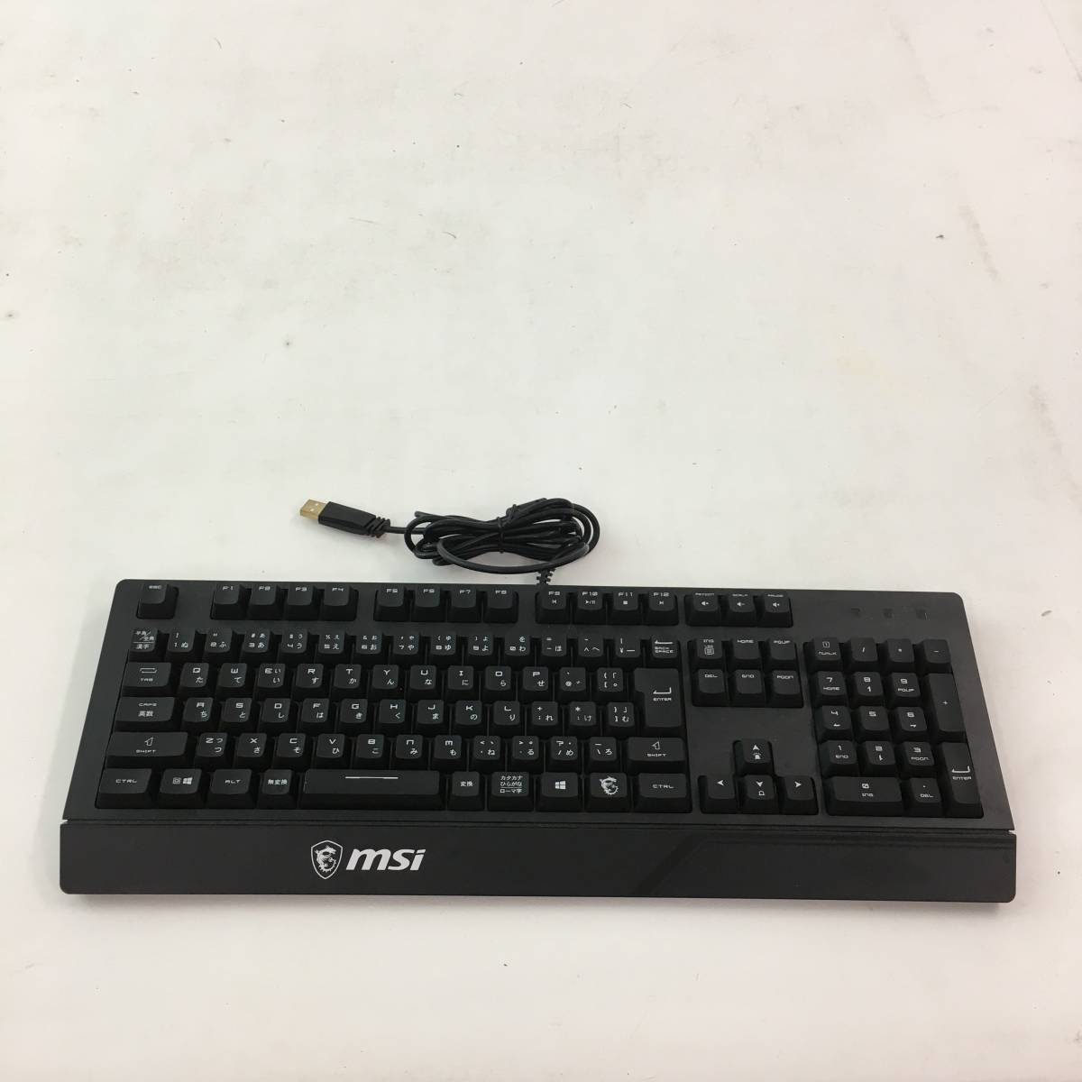 【1円～】 MSI VIGOR GK20 JP キーボード 日本語配列 KB536 ゲーミングキーボー ド USB 【中古品】_画像2