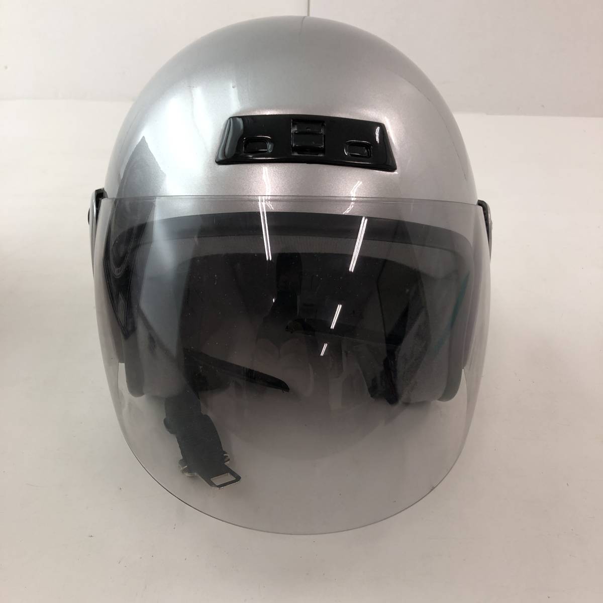 【1円～】 JET HELMET ジェットヘルメット SP191 シルバー サイズL（59～60㎝）ヘルメット 箱付き 【中古品】_画像2