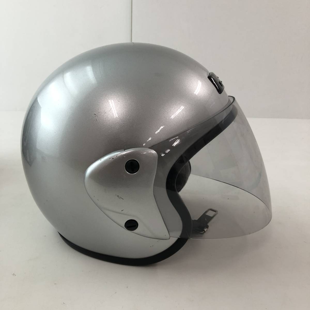 【1円～】 JET HELMET ジェットヘルメット SP191 シルバー サイズL（59～60㎝）ヘルメット 箱付き 【中古品】_画像5